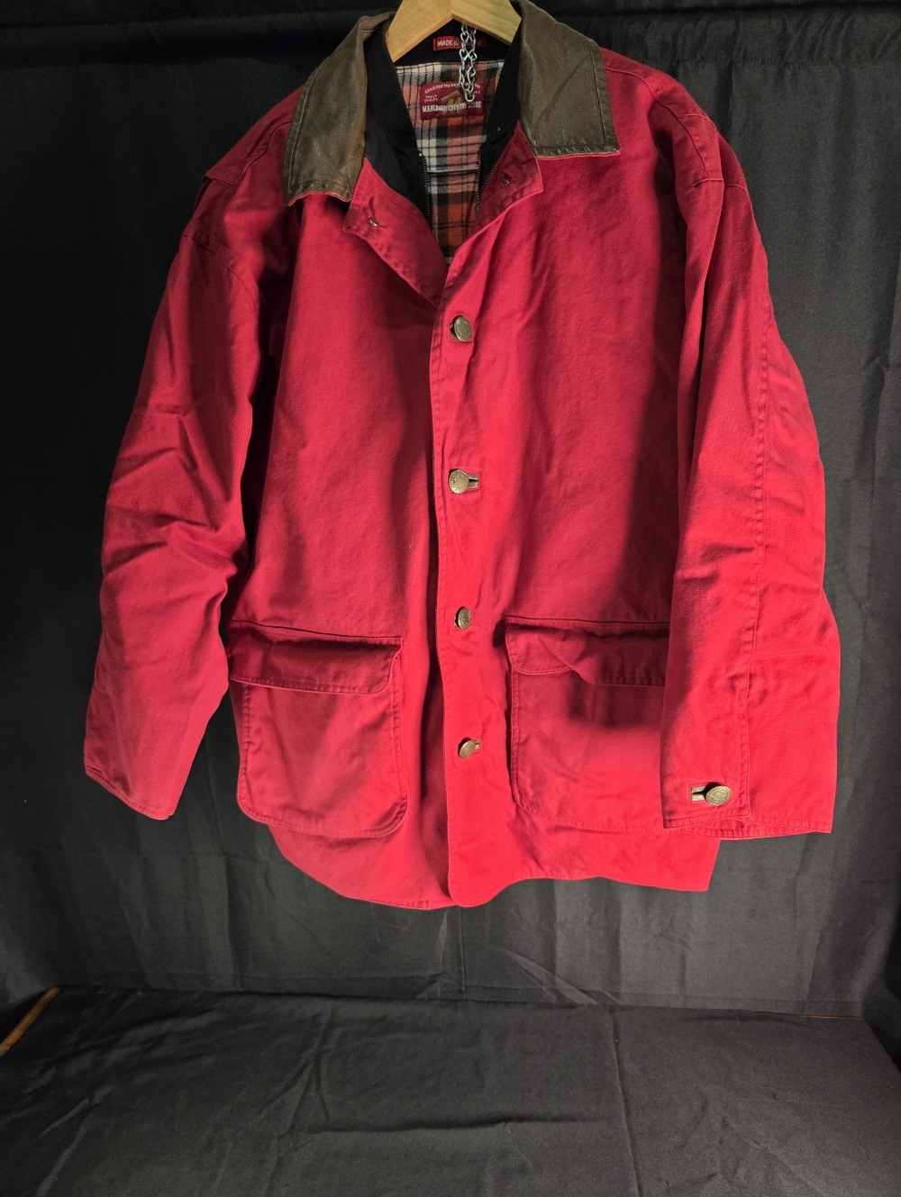 Marlboro Country Store Barn Jacket With Removable Reversible Vest Medium